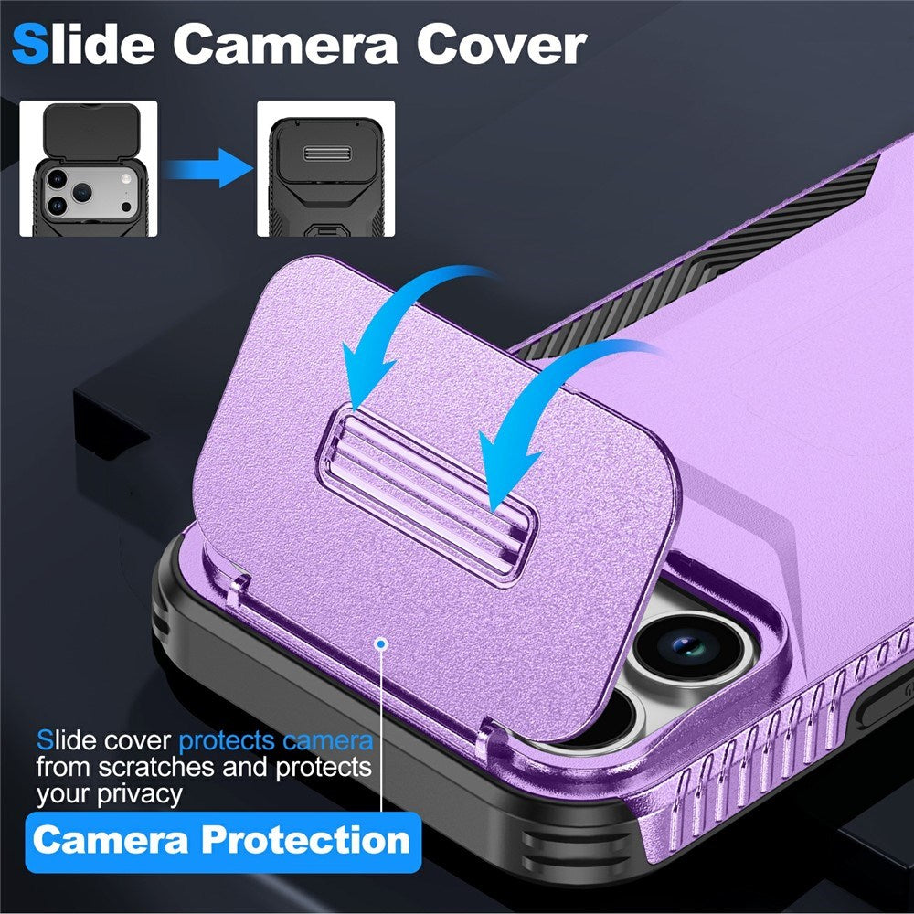 iPhone 18 Pro Max / 17 Pro Max EIDERWOOD Hybrid Plast Deksel m. Cam Slider - Lilla