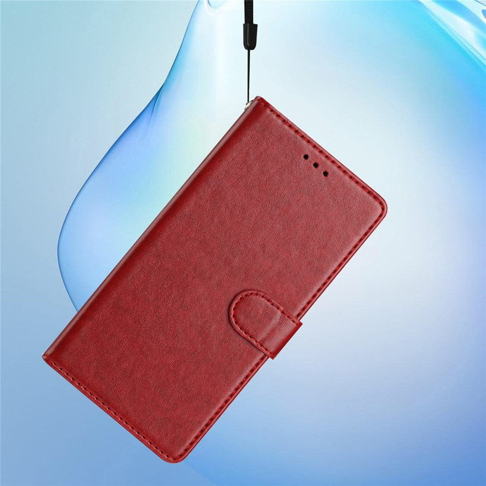 Xiaomi 15T EIDERWOOD Kunstskinn Flippdeksel med Kortholder & Stropp – Rød