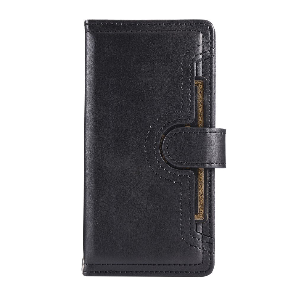 iPhone 18 Pro Max / 17 Pro Max EIDERWOOD Kunstskinn Flip Deksel m. Lommebok - Svart