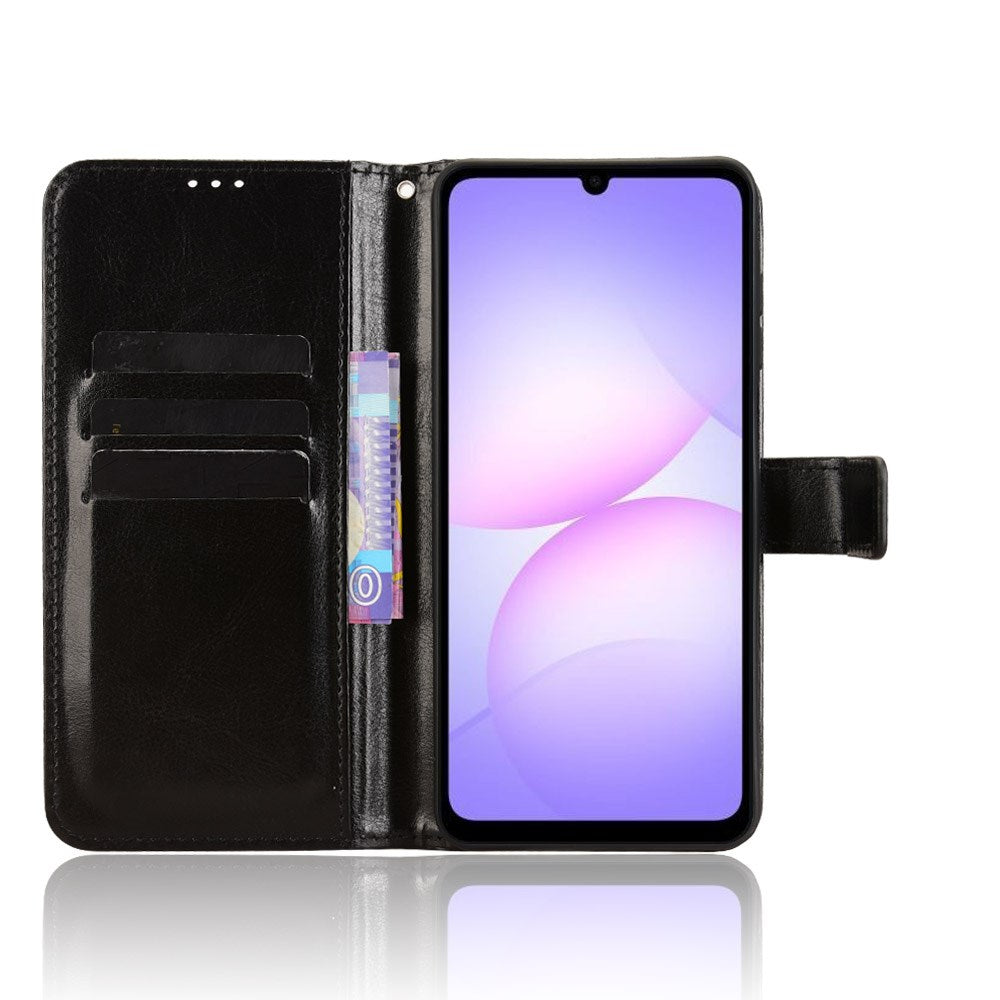 EIDERWOOD Samsung Galaxy A07 Kunstskinn Flip Deksel m. Strop - Svart