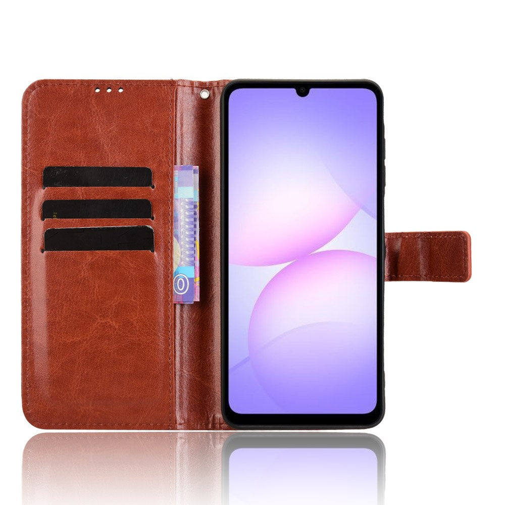 EIDERWOOD Samsung Galaxy A07 Kunstskinn Flip Deksel m. Strop - Brun