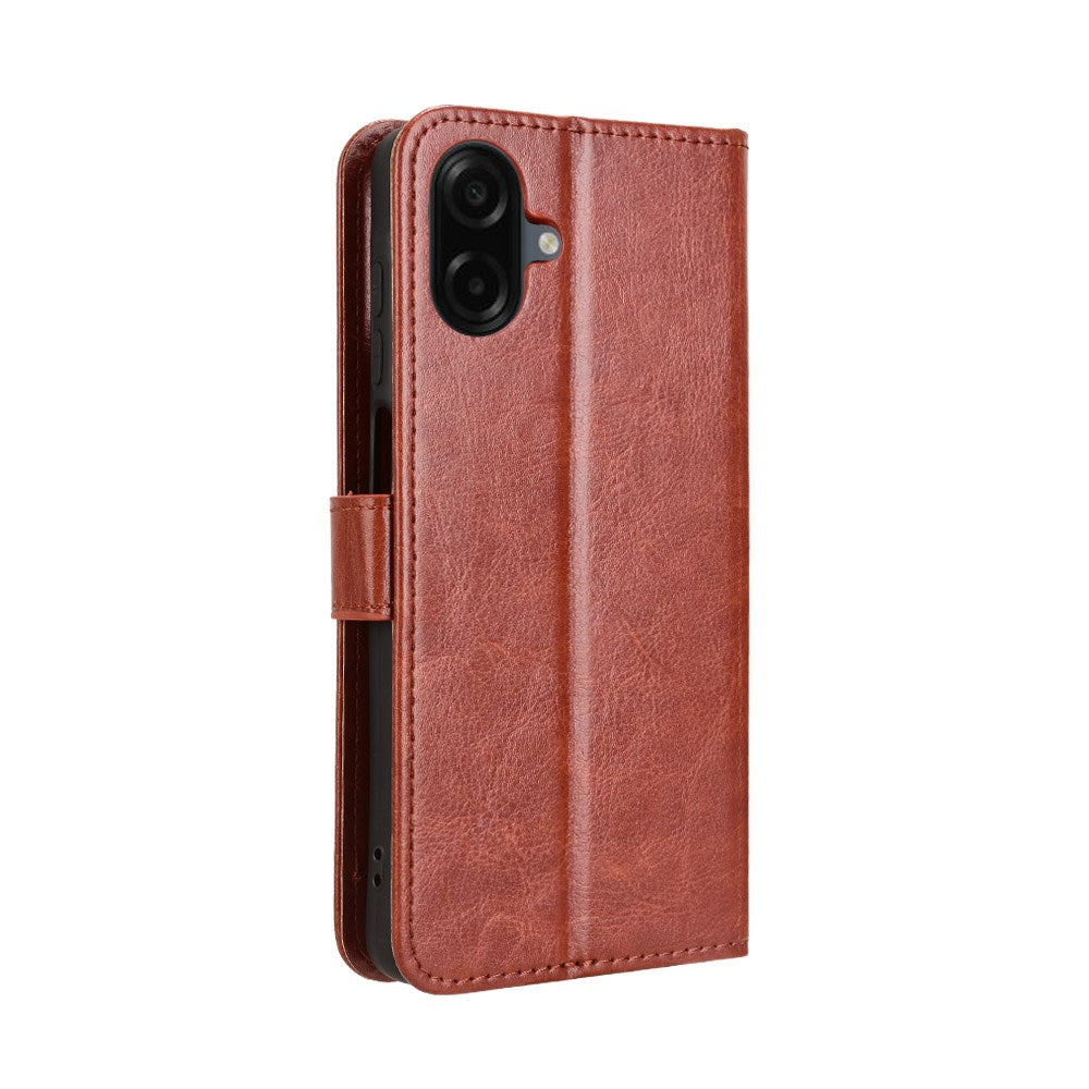 EIDERWOOD Samsung Galaxy A07 Kunstskinn Flip Deksel m. Strop - Brun