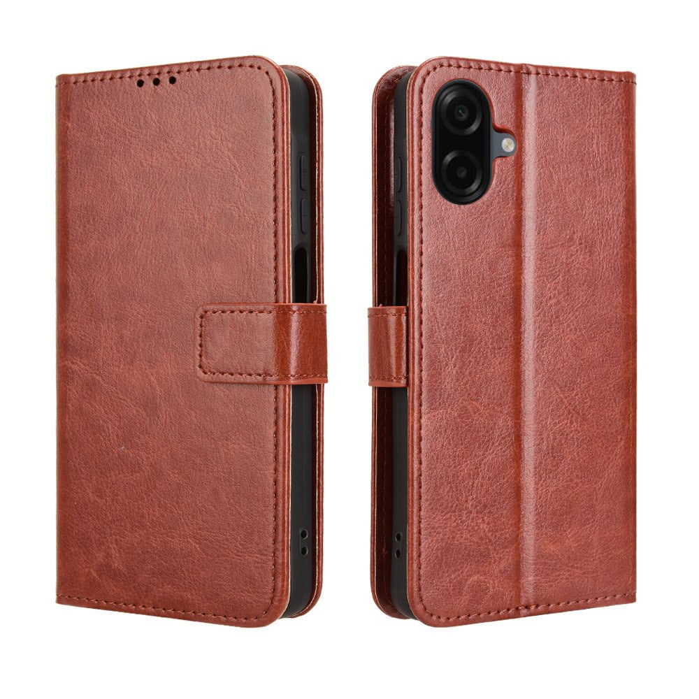 EIDERWOOD Samsung Galaxy A07 Kunstskinn Flip Deksel m. Strop - Brun
