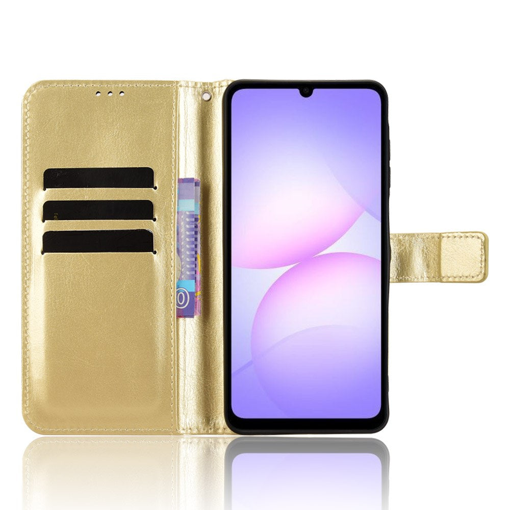 EIDERWOOD Samsung Galaxy A07 Kunstskinn Flip Deksel m. Strop - Gull