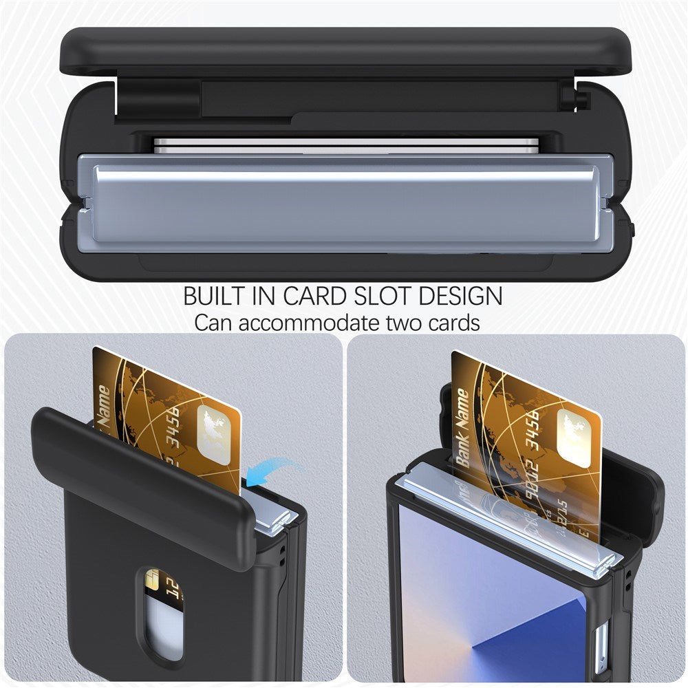 EIDERWOOD Samsung Galaxy Z Flip7 FE / Flip6 Hard Plast Deksel m. Kortholder - Svart