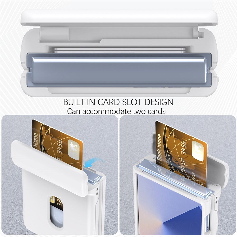 EIDERWOOD Samsung Galaxy Z Flip7 FE / Flip6 Hard Plast Deksel m. Kortholder - Hvit