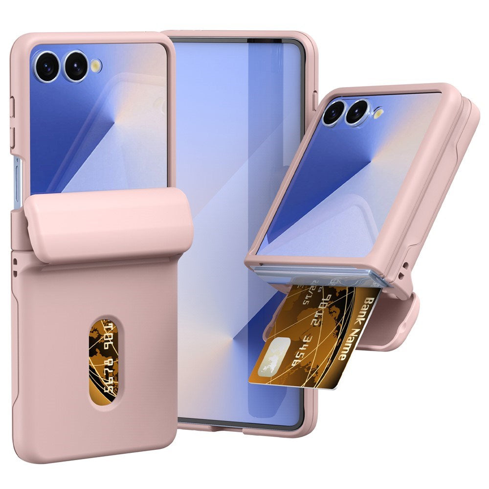 EIDERWOOD Samsung Galaxy Z Flip7 Hard Plast Deksel m. Kortholder - Rosa