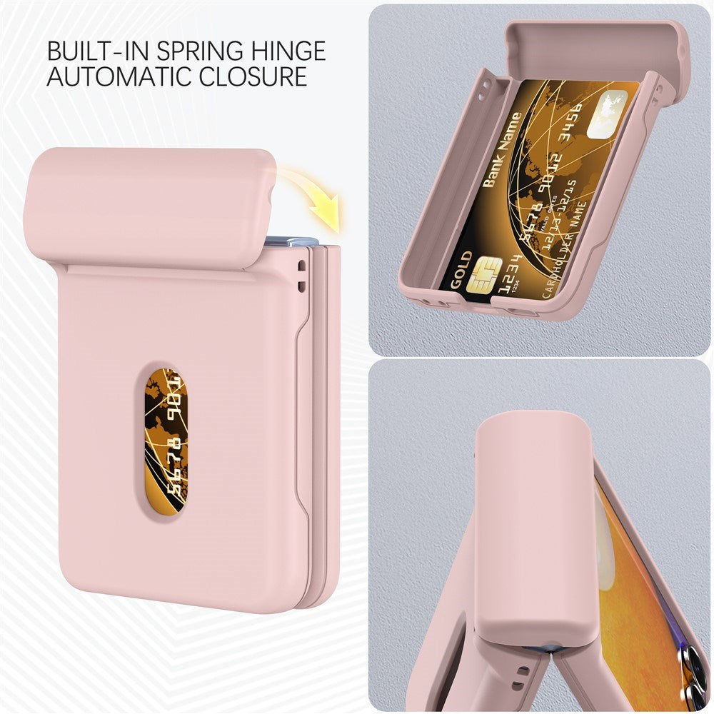 EIDERWOOD Samsung Galaxy Z Flip7 Hard Plast Deksel m. Kortholder - Rosa