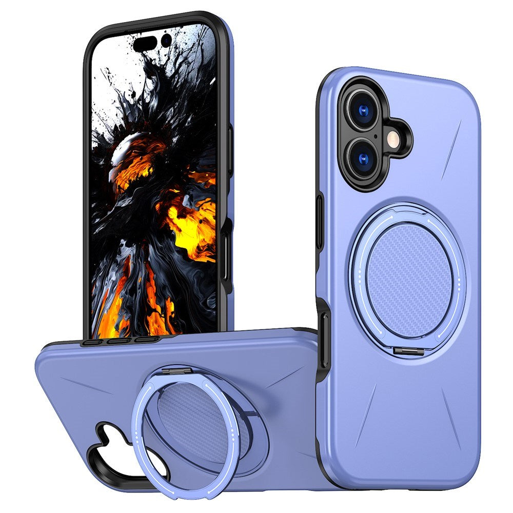 EIDERWOOD iPhone 17 Deksel med Roterende Kickstand – Lilla