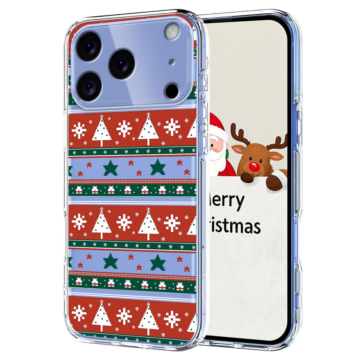 EIDERWOOD iPhone 17 Pro Fleksibelt Plast Juledeksel med Motiv - Gjennomsiktig / Mønster