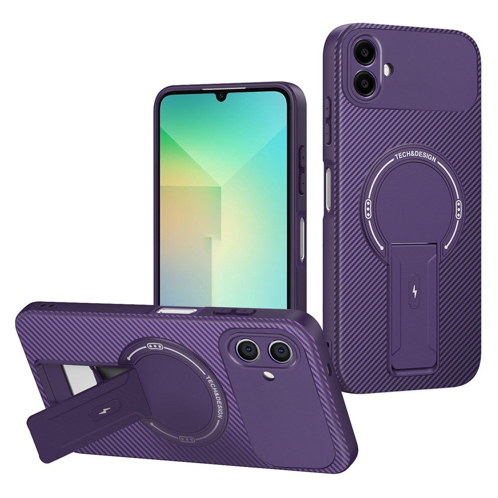 Samsung Galaxy A07 EIDERWOOD Hybrid Deksel med Stativfunksjon - MagSafe Kompatibel - Lilla