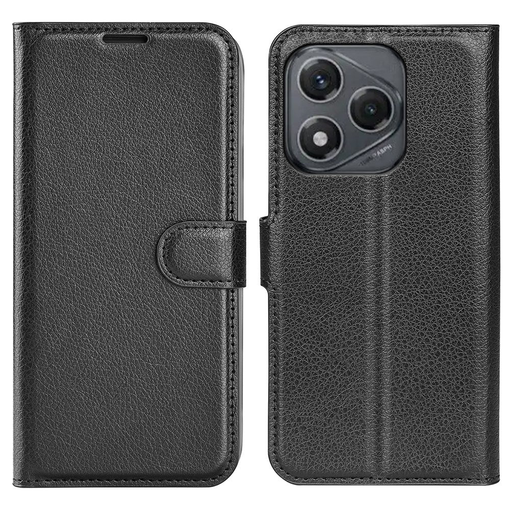 EIDERWOOD Honor 400 Smart Kunstskinn Flip Deksel m. Kortholder & Ståfunksjon - Svart