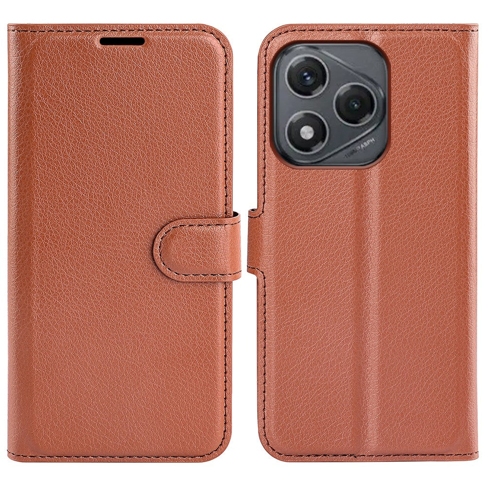 EIDERWOOD Honor 400 Smart Kunstskinn Flip Deksel m. Kortholder & Ståfunksjon - Brun