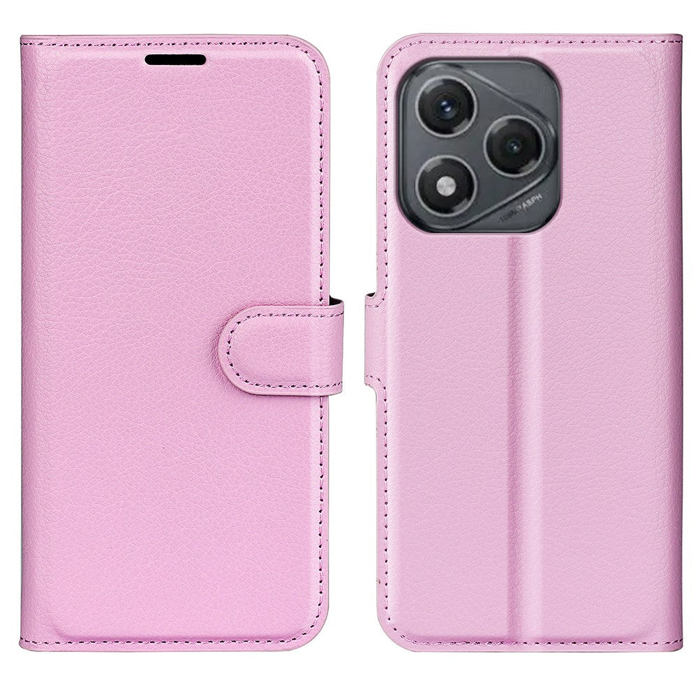 EIDERWOOD Honor 400 Smart Kunstskinn Flip Deksel m. Kortholder & Ståfunksjon - Rosa