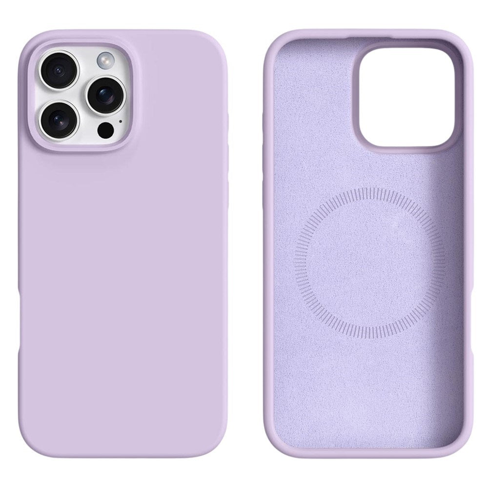 iPhone 16 Pro Max 2-i-1 Silikon & Hard Plast Deksel - MagSafe Kompatibel - Lilla