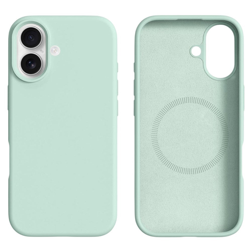iPhone 16 2-i-1 Silikon & Hard Plast Deksel - MagSafe Kompatibel - Lysgrønn