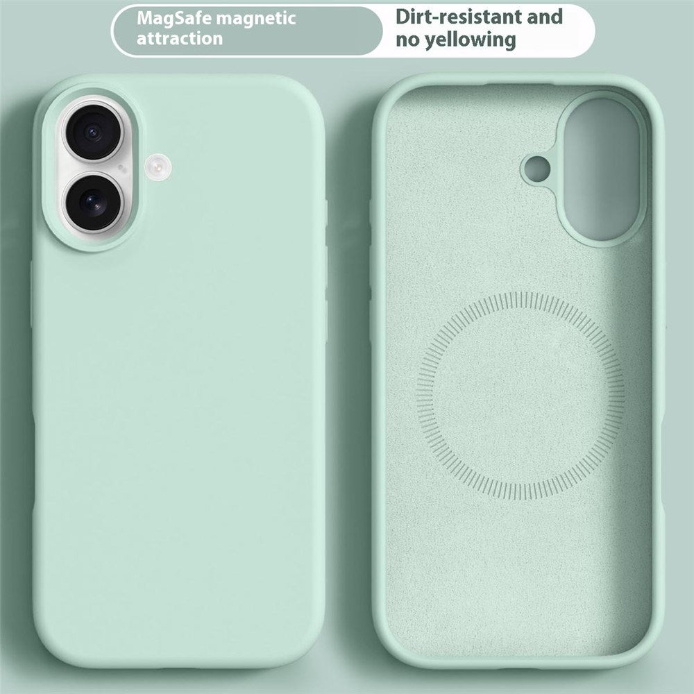 iPhone 17 2-i-1 Silikon- og Hard Plast Deksel – MagSafe-kompatibelt – Lys Grønn
