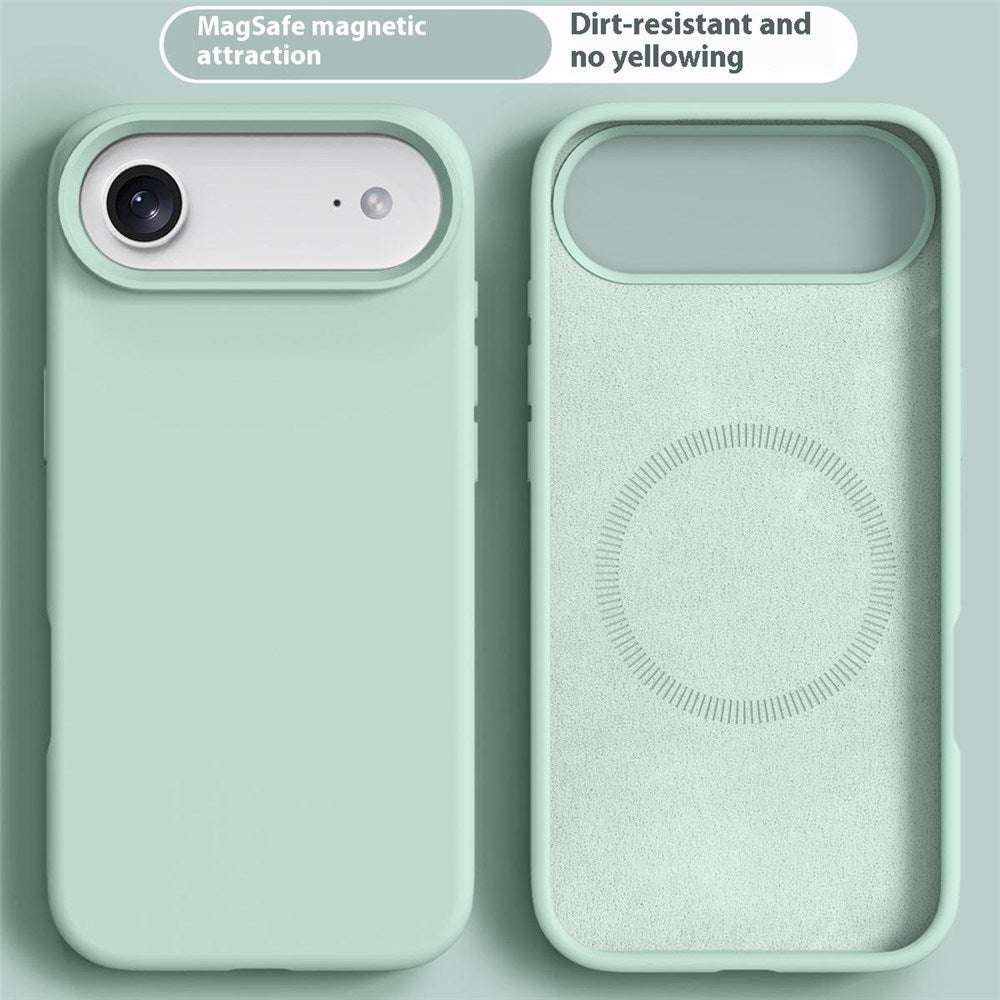 iPhone Air 2-i-1 Silikon- og Hard Plast Deksel – MagSafe-kompatibelt – Lys Grønn