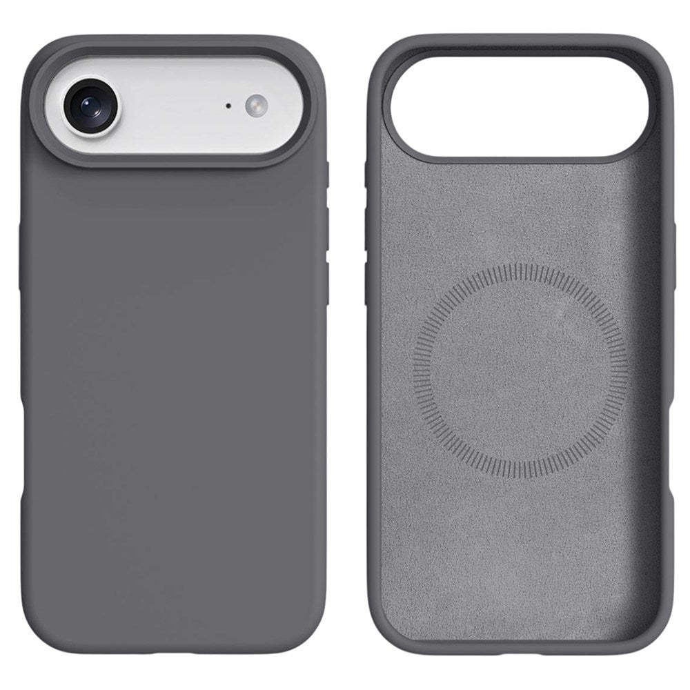 iPhone Air 2-i-1 Silikon- og Hard Plast Deksel – MagSafe-kompatibelt – Mørkegrå