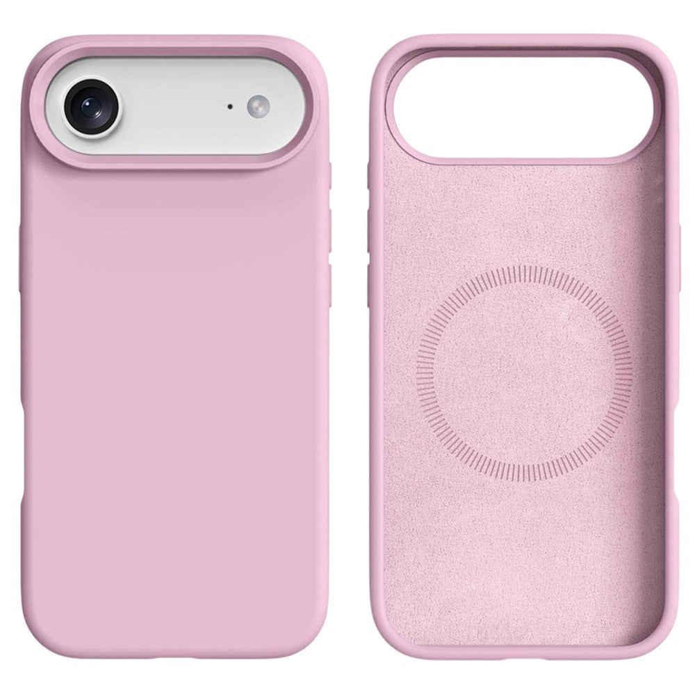 iPhone Air 2-i-1 Silikon- og Hard Plast Deksel – MagSafe-kompatibelt – Rosa