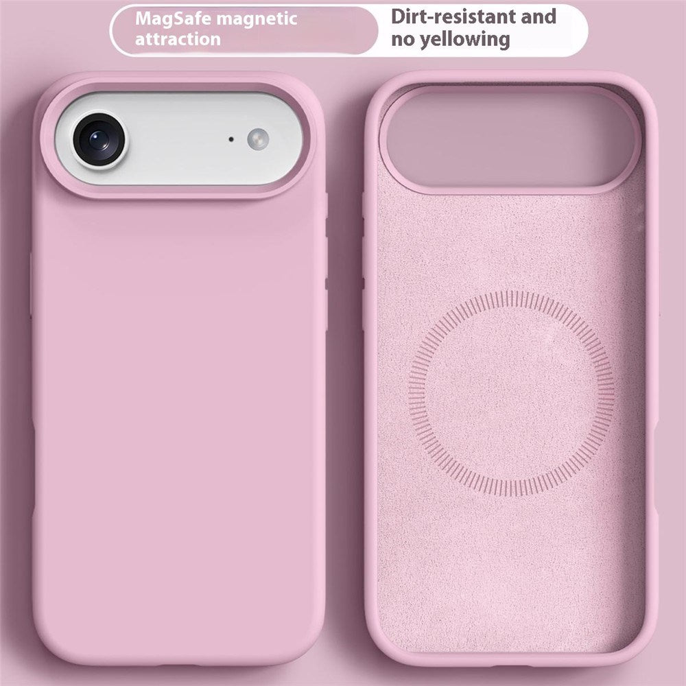 iPhone Air 2-i-1 Silikon- og Hard Plast Deksel – MagSafe-kompatibelt – Rosa