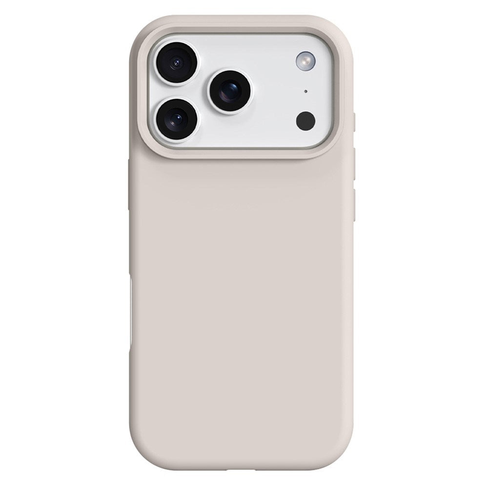 iPhone 17 Pro 2-i-1 Silikon- og Hard Plast Deksel – MagSafe-kompatibelt – Hvit