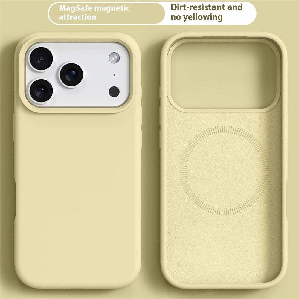 iPhone 17 Pro 2-i-1 Silikon- og Hard Plast Deksel – MagSafe-kompatibelt – Gul