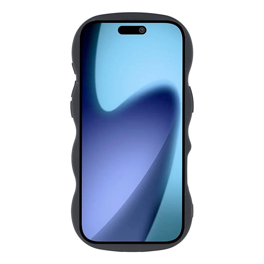 EIDERWOOD iPhone Air Fleksibelt Plast Wavy Deksel - Svart