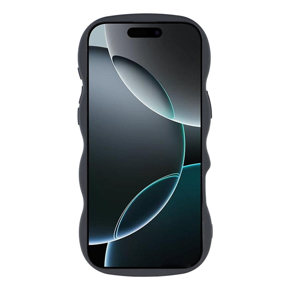 EIDERWOOD iPhone 17 Pro Max Fleksibelt Plast Wavy Deksel - Svart