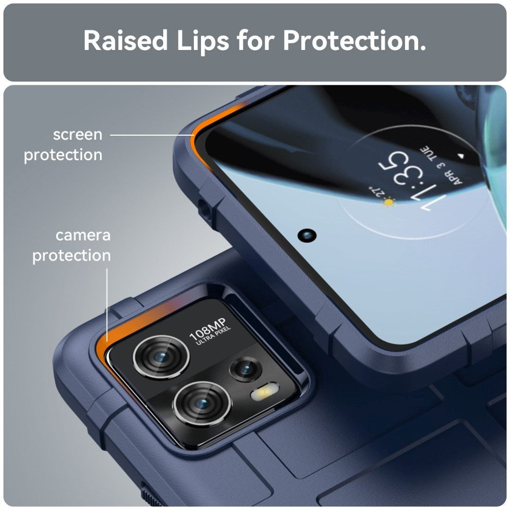 Motorola Moto G72 Rugged Shield Håndverker Deksel - Blå