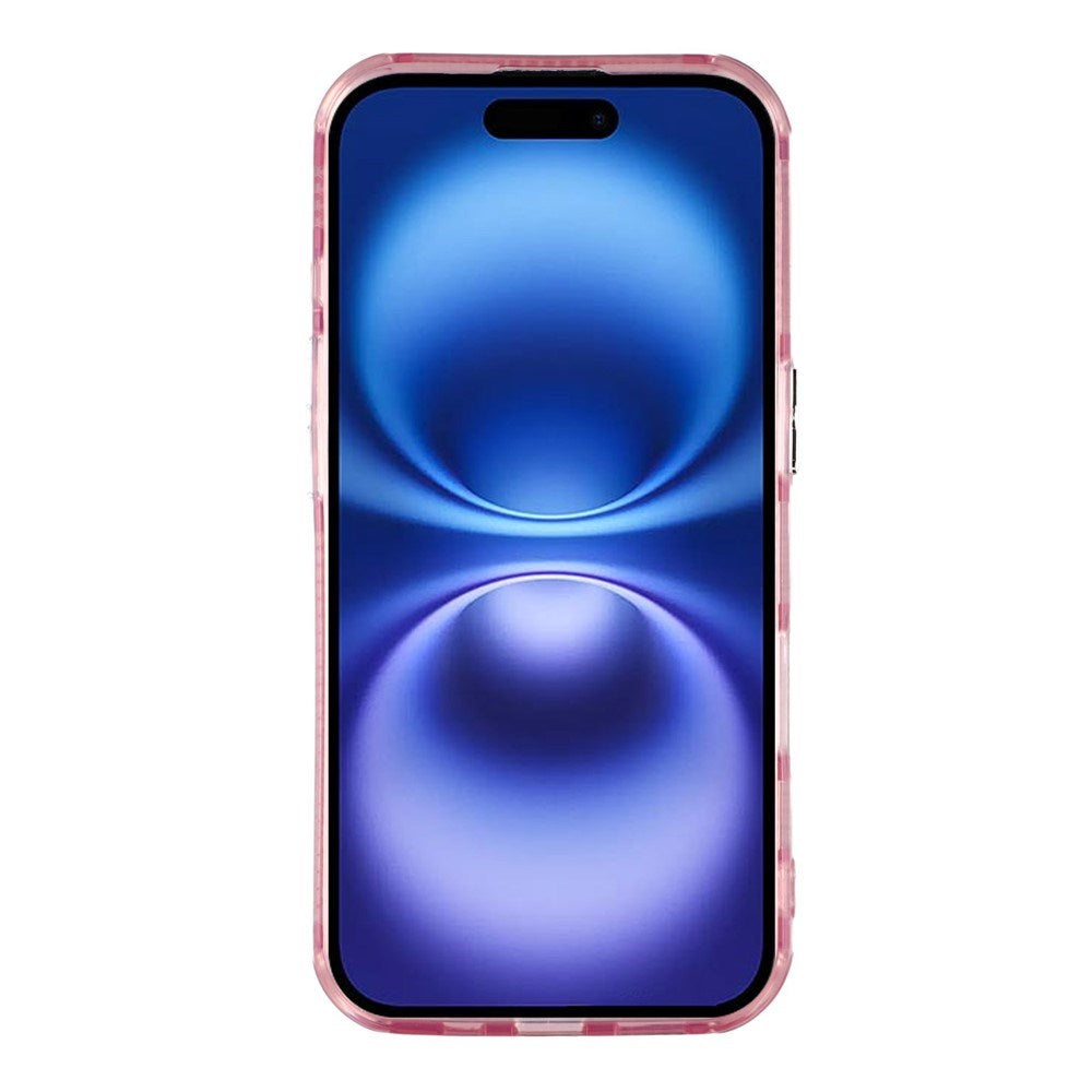 EIDERWOOD iPhone 17 Hybrid Plast Deksel m. Innebygd Kameralinsebeskyttelse - Perlemorsmønster / Rosa