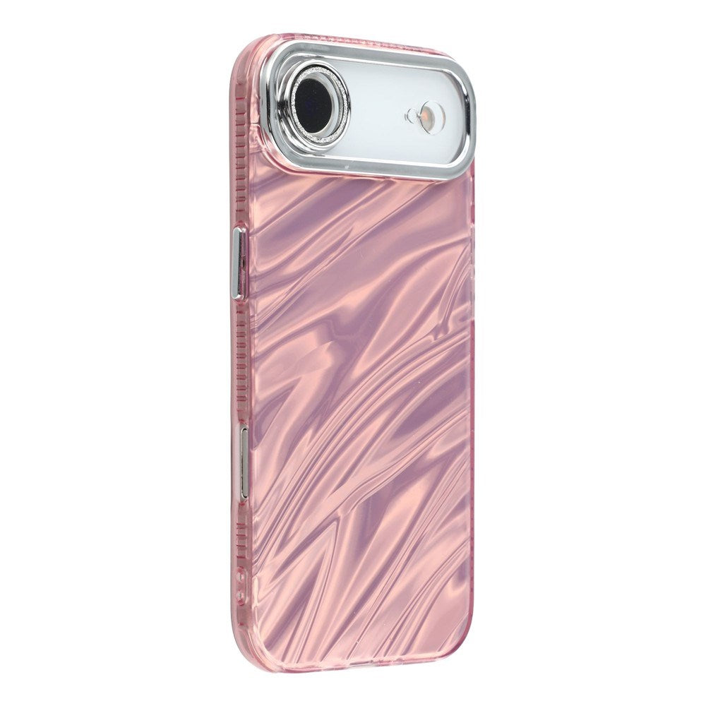 EIDERWOOD iPhone Air Hybrid Plast Deksel m. Innebygd Kameralinsebeskyttelse - Bølget Mønster / Rosa