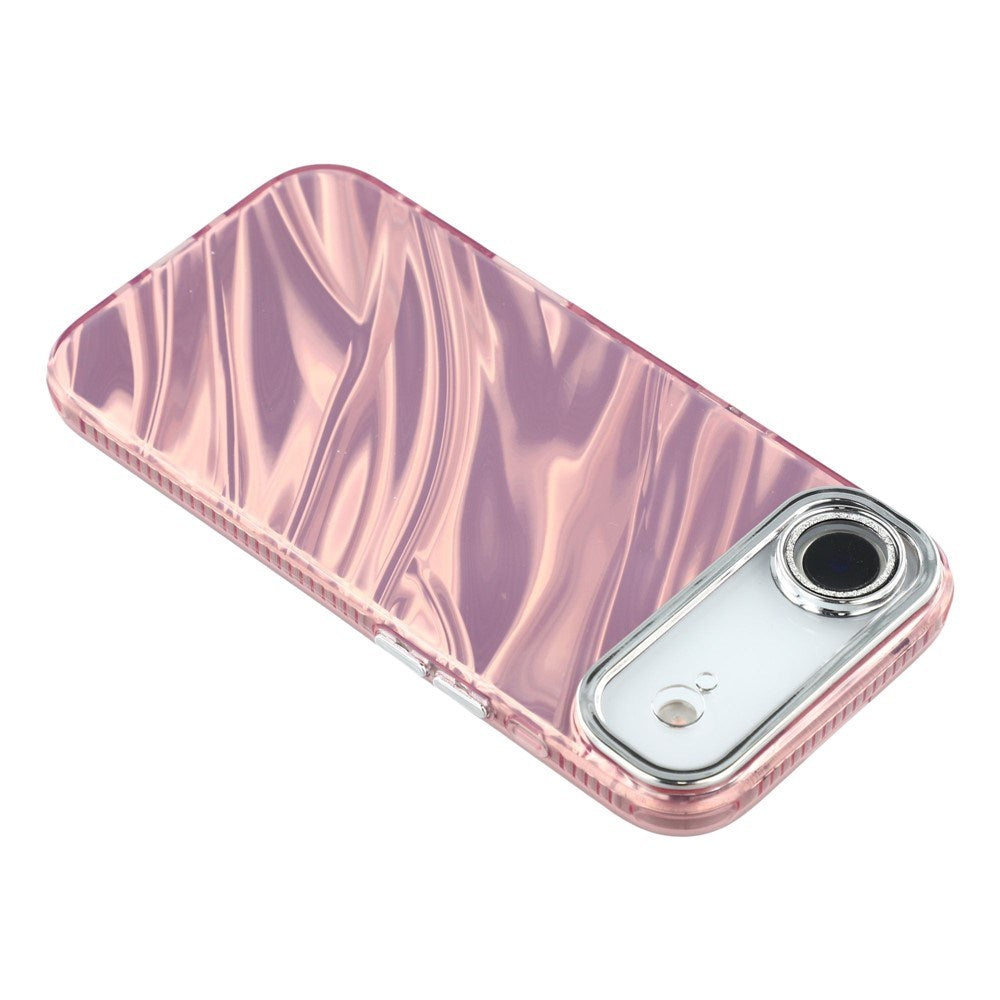 EIDERWOOD iPhone Air Hybrid Plast Deksel m. Innebygd Kameralinsebeskyttelse - Bølget Mønster / Rosa