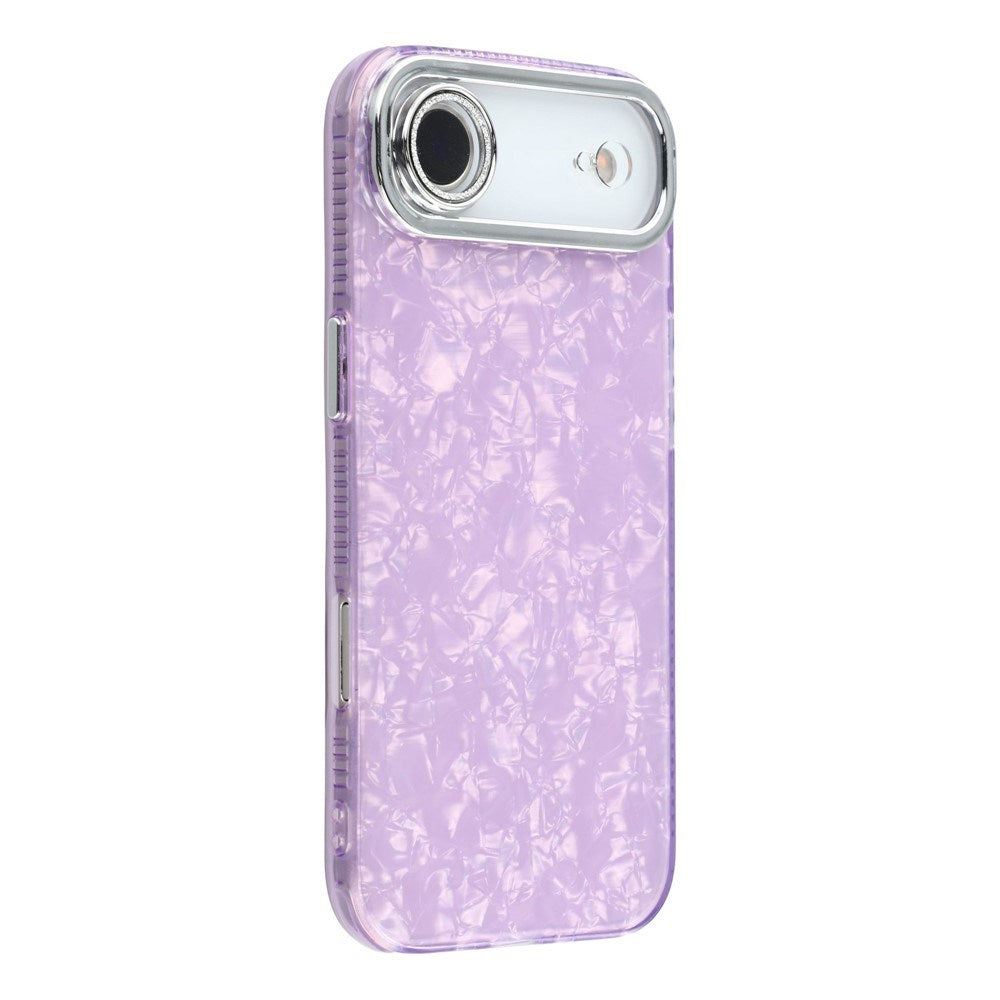 EIDERWOOD iPhone Air Hybrid Plast Deksel m. Innebygd Kameralinsebeskyttelse - Perlemorsmønster / Lilla