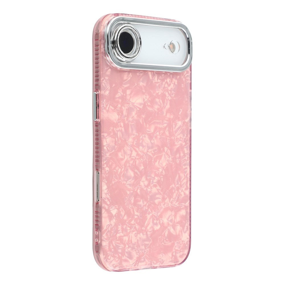 EIDERWOOD iPhone Air Hybrid Plast Deksel m. Innebygd Kameralinsebeskyttelse - Perlemorsmønster / Rosa