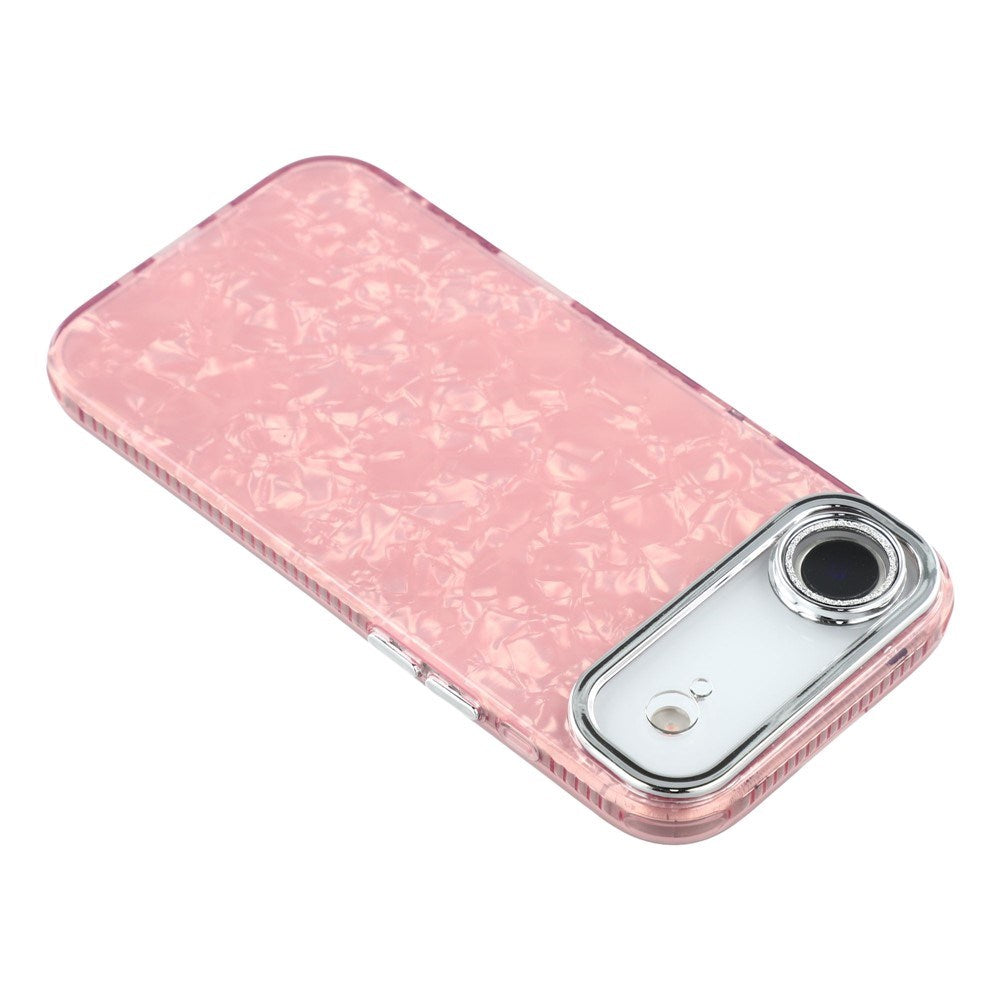 EIDERWOOD iPhone Air Hybrid Plast Deksel m. Innebygd Kameralinsebeskyttelse - Perlemorsmønster / Rosa