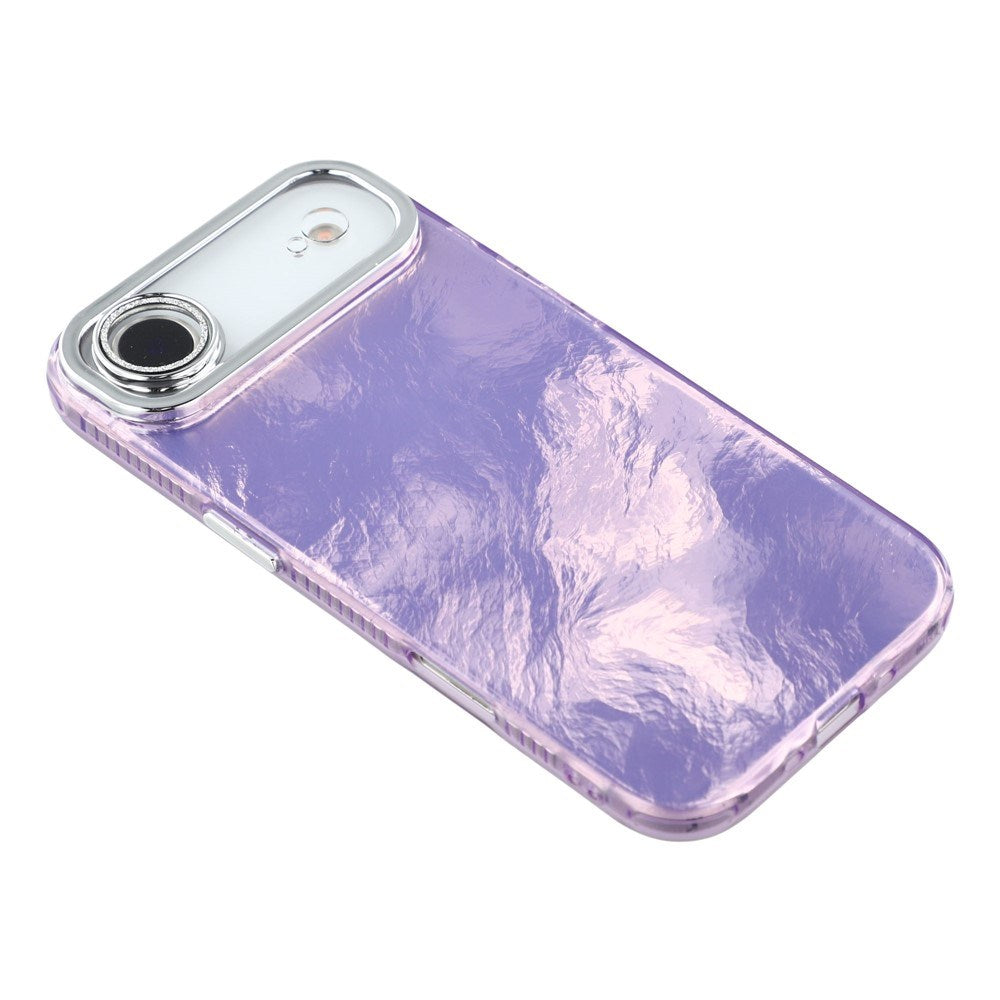 EIDERWOOD iPhone Air Hybrid Plast Deksel m. Innebygd Kameralinsebeskyttelse - Folie Mønster / Lilla
