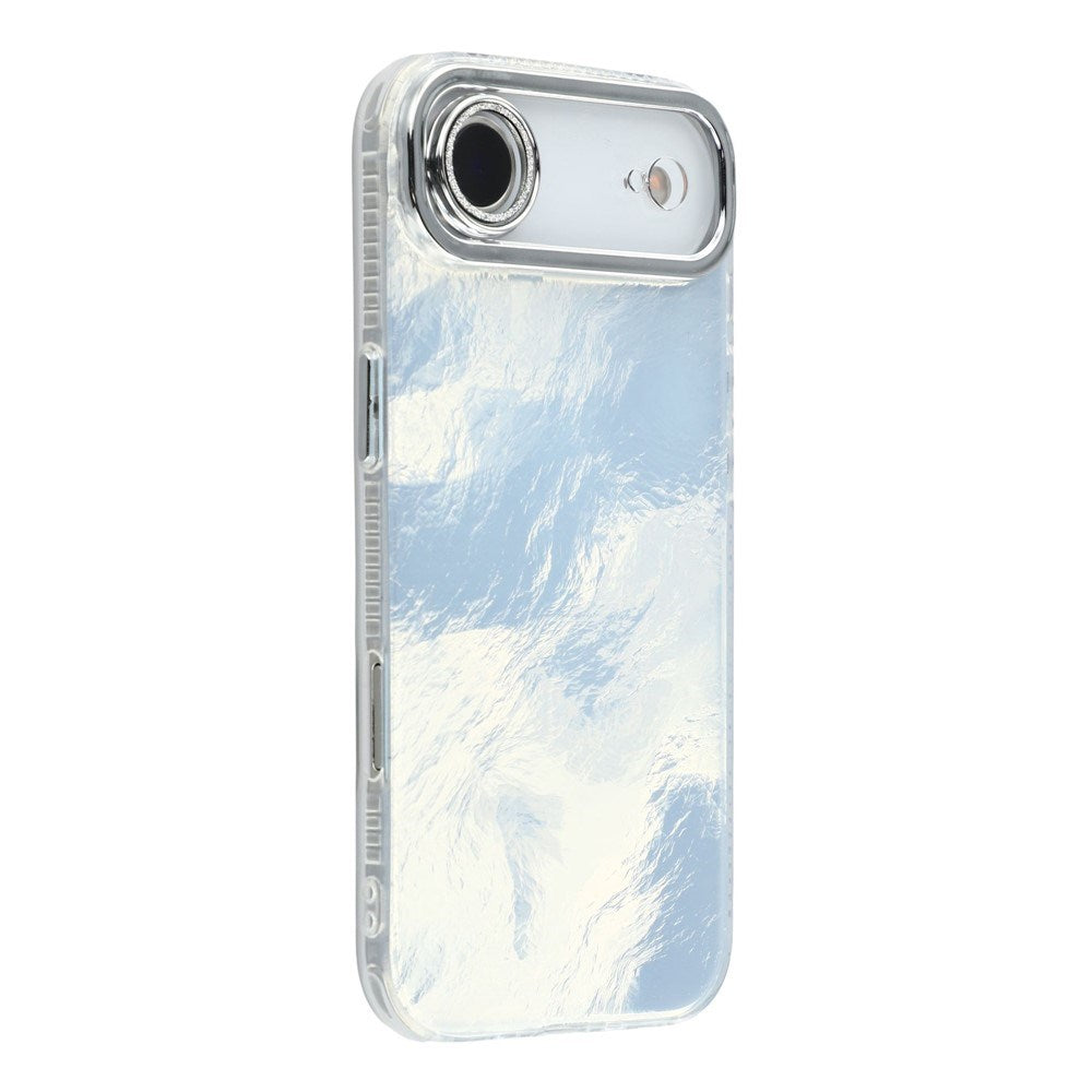 EIDERWOOD iPhone Air Hybrid Plast Deksel m. Innebygd Kameralinsebeskyttelse - Folie Mønster / Sølv