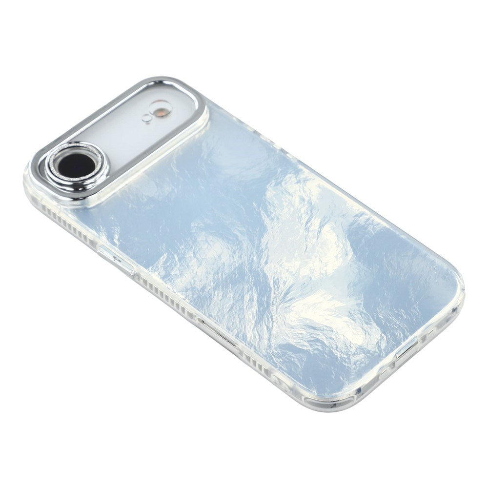 EIDERWOOD iPhone Air Hybrid Plast Deksel m. Innebygd Kameralinsebeskyttelse - Folie Mønster / Sølv