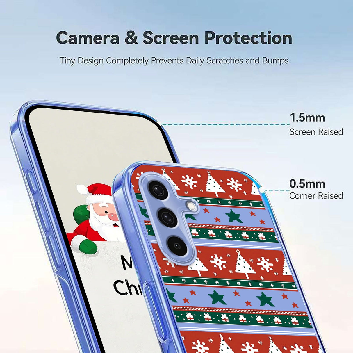 EIDERWOOD Samsung Galaxy A56 (5G) Fleksibelt Plast Juledeksel med Motiv - Gjennomsiktig / Mønster