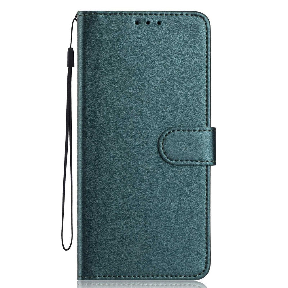 Motorola Moto G86 Power EIDERWOOD Kunstskinn Deksel med Stropp & Kortholder – Grønn