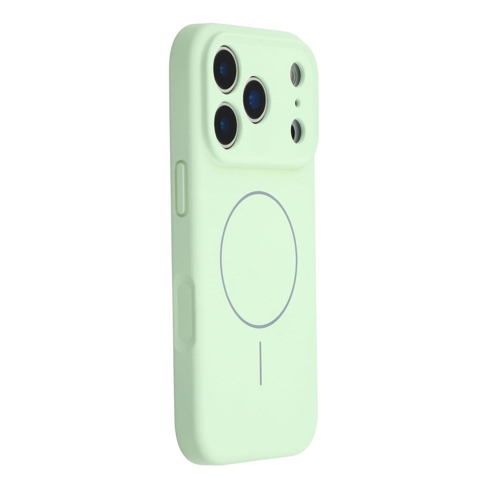 EIDERWOOD iPhone 17 Pro Max Fleksibelt Plast Deksel med Fôr Innvendig – MagSafe Kompatibel – Mintgrønn