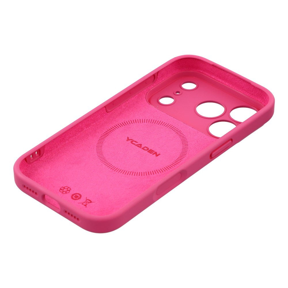 EIDERWOOD iPhone 17 Pro Max Fleksibelt Plast Deksel med Fôr Innvendig – MagSafe Kompatibel – Pink
