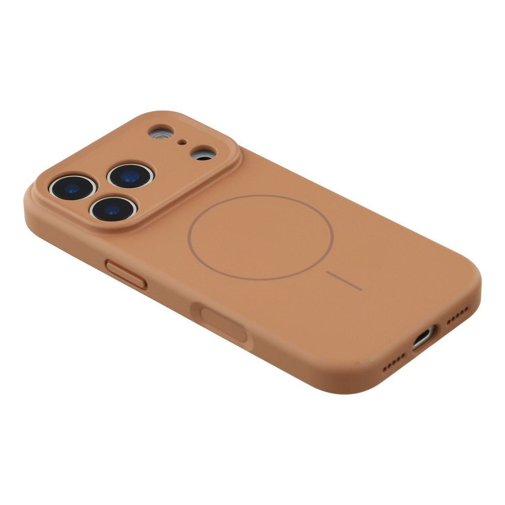 EIDERWOOD iPhone 17 Pro Max Fleksibelt Plast Deksel med Fôr Innvendig – MagSafe Kompatibel – Brun
