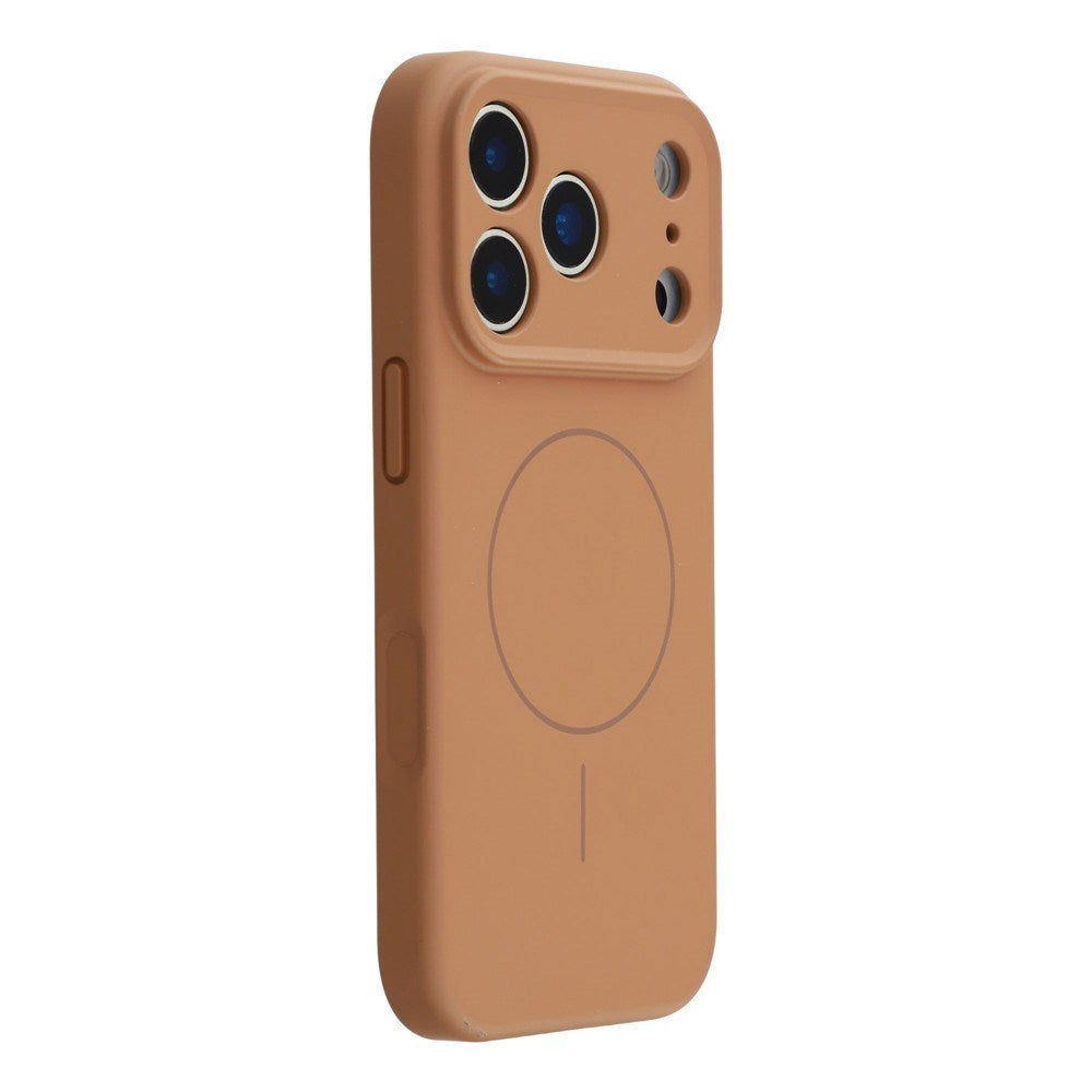EIDERWOOD iPhone 17 Pro Fleksibelt Plast Deksel med Fôr Innvendig – MagSafe Kompatibel – Brun