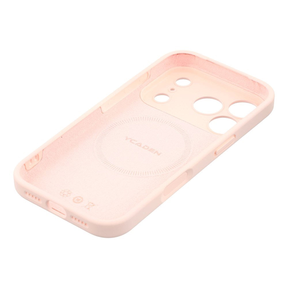 EIDERWOOD iPhone 17 Pro Fleksibelt Plast Deksel med Fôr Innvendig – MagSafe Kompatibel – Rosa