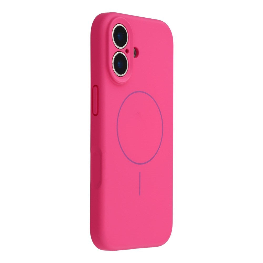 EIDERWOOD iPhone 17 Fleksibelt Plast Deksel med Fôr Innvendig – MagSafe Kompatibel – Pink