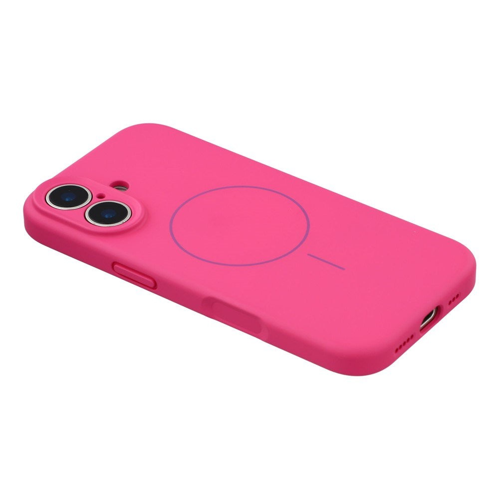 EIDERWOOD iPhone 17 Fleksibelt Plast Deksel med Fôr Innvendig – MagSafe Kompatibel – Pink