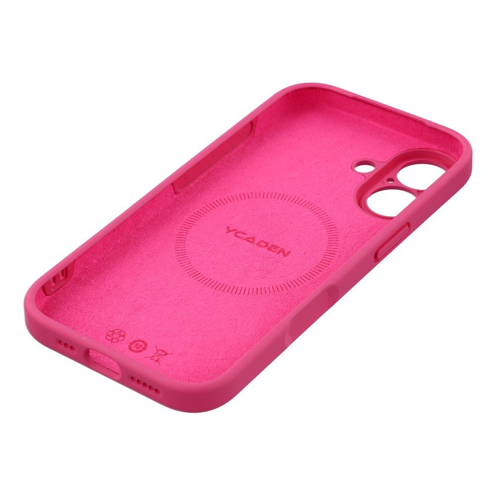 EIDERWOOD iPhone 17 Fleksibelt Plast Deksel med Fôr Innvendig – MagSafe Kompatibel – Pink