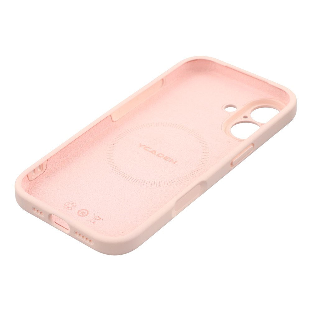 EIDERWOOD iPhone 17 Fleksibelt Plast Deksel med Fôr Innvendig – MagSafe Kompatibel – Rosa
